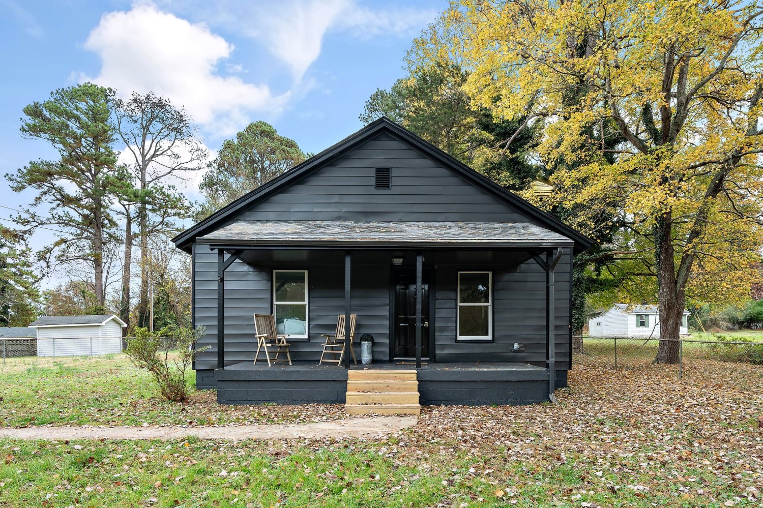 Exterior of a fully renovated family home in Raleigh by Green Hill Contracting